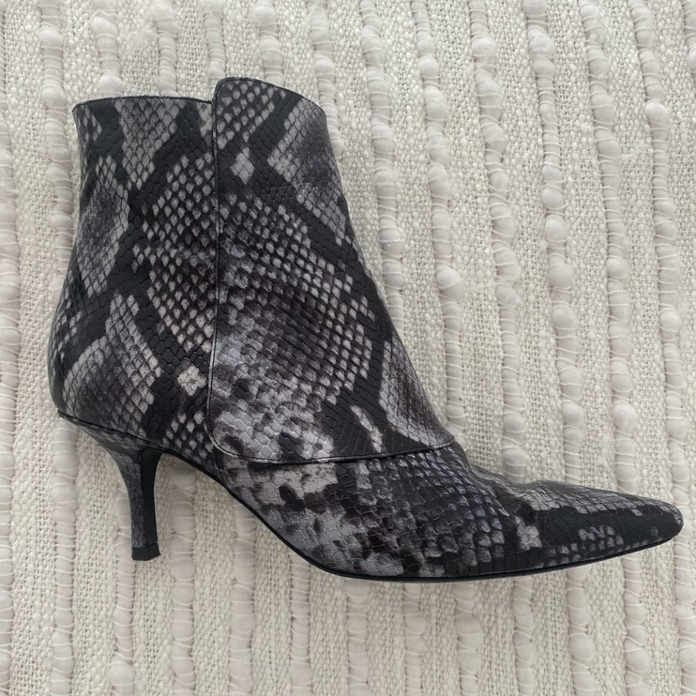 Anine Bing Faux Snakeskin boot